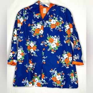 Gymboree Girls Rain Jacket Hooded Floral Sz L Spring Hooded Easter